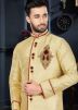 Readymade Golden Art Silk Sherwani