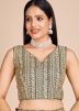Green Embroidered Lehenga Choli Set