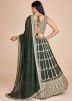 Green Embroidered Lehenga Choli Set