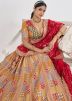 Multicolor Embroidered Lehenga Choli