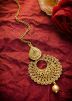 Stone Studded Golden Maang Tikka