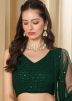 Green Sequin Work Lehenga Choli