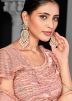 Peach Sequins Work Net Lehenga Choli