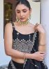 Black Embroidered Lehenga Choli
