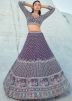 Purple Embroidered Lehenga Choli