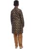 Black Printed Readymade Kurta Pajama For Men