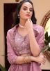 Pink Emrboidered Lehenga Choli In Organza