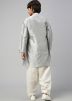 Grey Kids Readymade Dhoti With Kurta