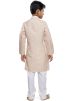 Brown Kids Readymade Printed Kurta Pajama