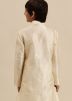 Kids Readymade Embroidered Cream Kurta Pajama