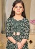 Readymade Green Kids Printed Jacket Style Top Bottom Set