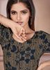 Green Rayon Printed Indo Western Dress