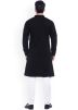 Black Asymmetric Kurta Pajama Set