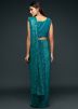 Sequins Embroidered Georgette Saree With Blouse