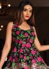Readymade Block Printed Sharara Suit In Black