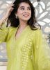 Readymade Green Embroidered Pant Suit