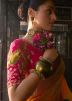 Yellow Zari Woven Saree In Viscose