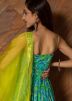 Readymade Blue Anarkali Style Hand Block Printed