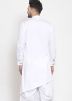 Readymade White Cotton Asymmetric Kurta 