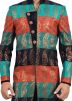 Multicolor Brocade Woven Sherwani With Breeches