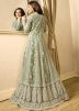 Drashti Dhami Green Anarkali Suit Set In Georgette