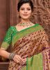 Purple Woven Traditional Saree In Kanjivaram Silk