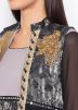 Readymade Grey Jacket Style Long Kurta