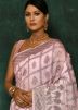 Pink Bridesmaid Saree With Zari Woven Pallu
