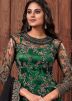Green Net Embroidered Pant Style Suit