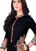 Readymade Black Embroidered Kurta With Palazzo