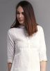 Readymade White Pin Tucks Kurta With Palazzo