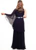 Purple Readymade One-Sided Kaftan & Palazzo Set