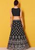 Black Art Silk Embroidered Lehenga Choli