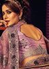 Pink Embroidered Saree & Blouse In Net