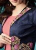 Pink Asymmetric Flared Dress With Jacket