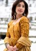 Yellow Readymade Sharara Suit In Digital Print