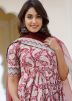 Readymade Maroon Paisley Print Anarkali Suit