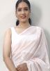 Pink Sequins Embellished Georgette Saree