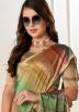 Multicolor Printed Saree In Silk