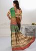 Multicolor Printed Saree In Silk