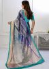 Multicolor Casual Printed Saree In Silk