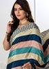 Multicolor Printed Saree In Silk