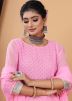Readymade Pink Hand Block Print Sharara Suit