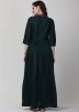 Readymade Green Angrakha Style Embroidered Suit
