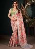 Multicolor Art Silk Saree In Digital Print