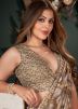 Brown Digital Printed Saree In Art Silk