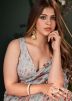Grey Digital Printed Saree In Art Silk
