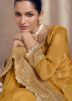 Yellow Readymade Embroidered Sharara Suit