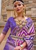 Multicolor Zari Woven Silk Saree 