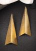 Golden Plain Dangler Earrings